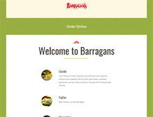 Tablet Screenshot of barragansrestaurants.com